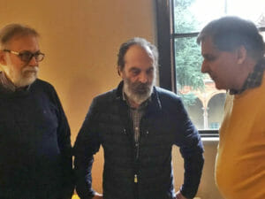 Da sinistra Leonardo Montecchi Paolo Bernabucci e Massimo Mari