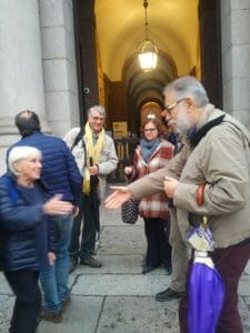 Ester Chicco e Leonardo Montecchi alla consensus conference di Esprí a Milano il 24 novembre 2018. In secondo piano Fabio Sbattella e Vittoria Ardino